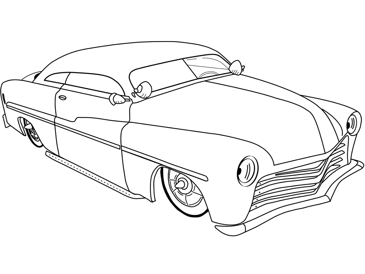 Tô màu 1950 mercury lowrider