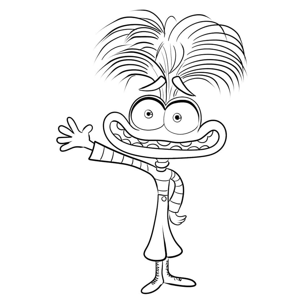 Tô màu Anxiety Lo Âu Trong Inside Out 2