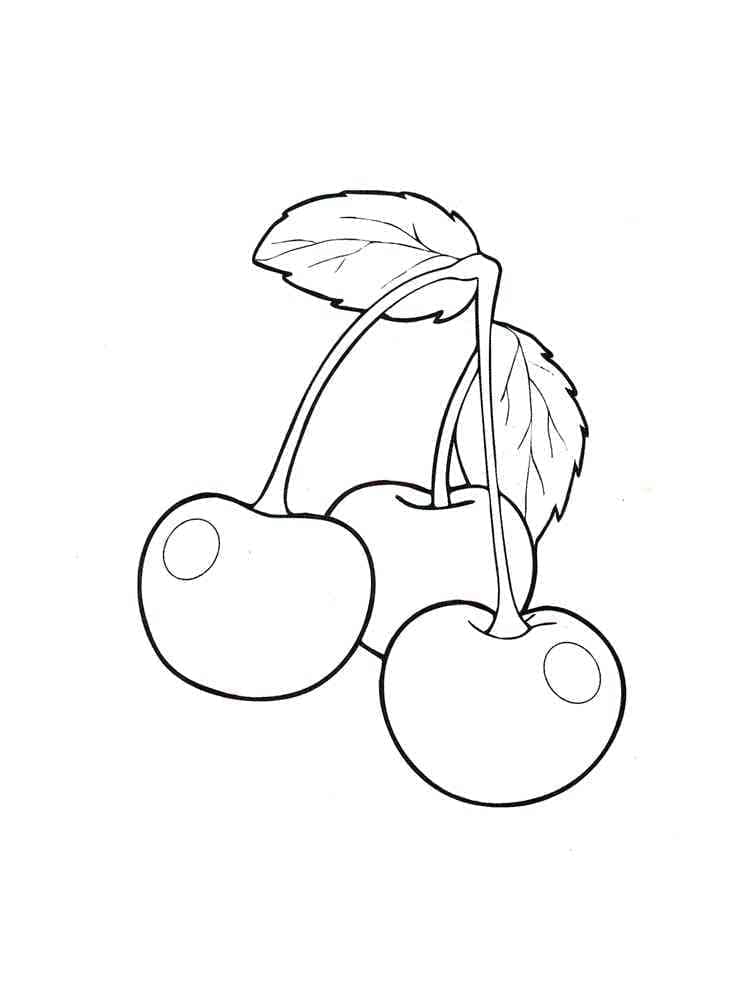 Tô màu Ba Quả Cherry
