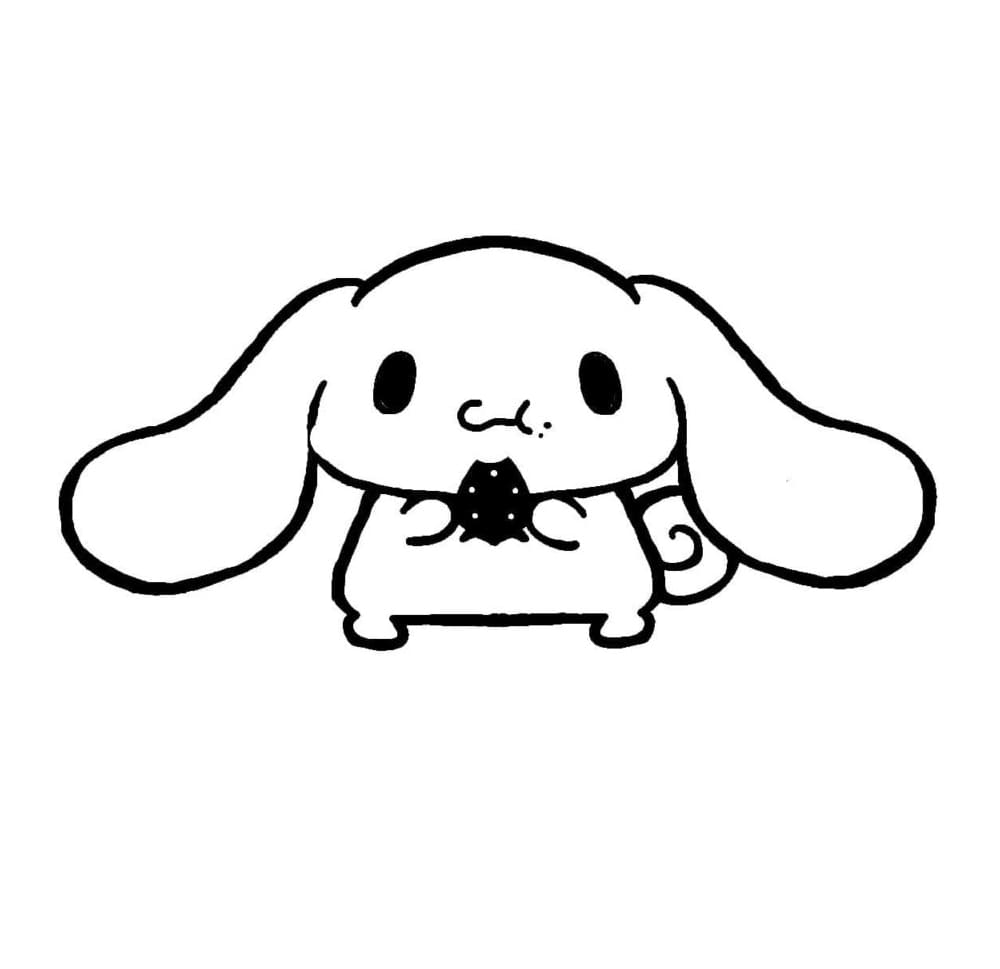 Tô màu Cinnamoroll Ăn Dâu Tây