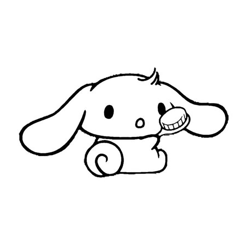Tô màu Cinnamoroll Cầm Bàn Chải