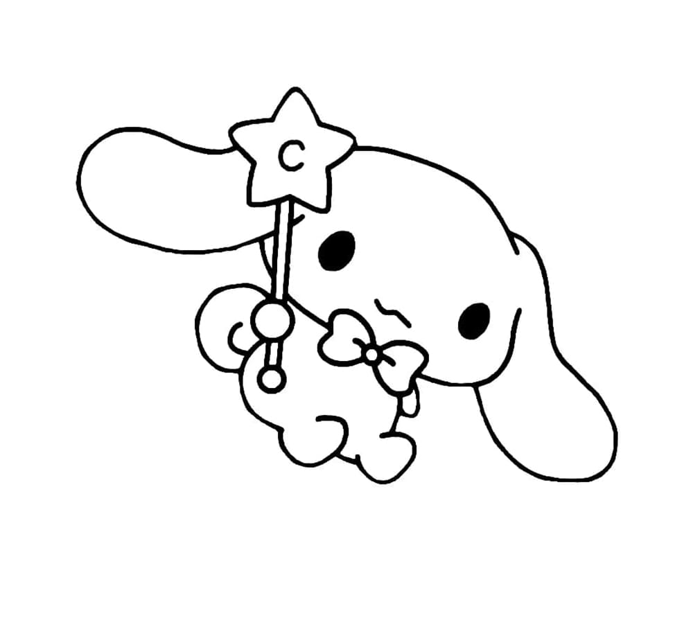 Tô màu Cinnamoroll Cầm Cây Đũa Thần
