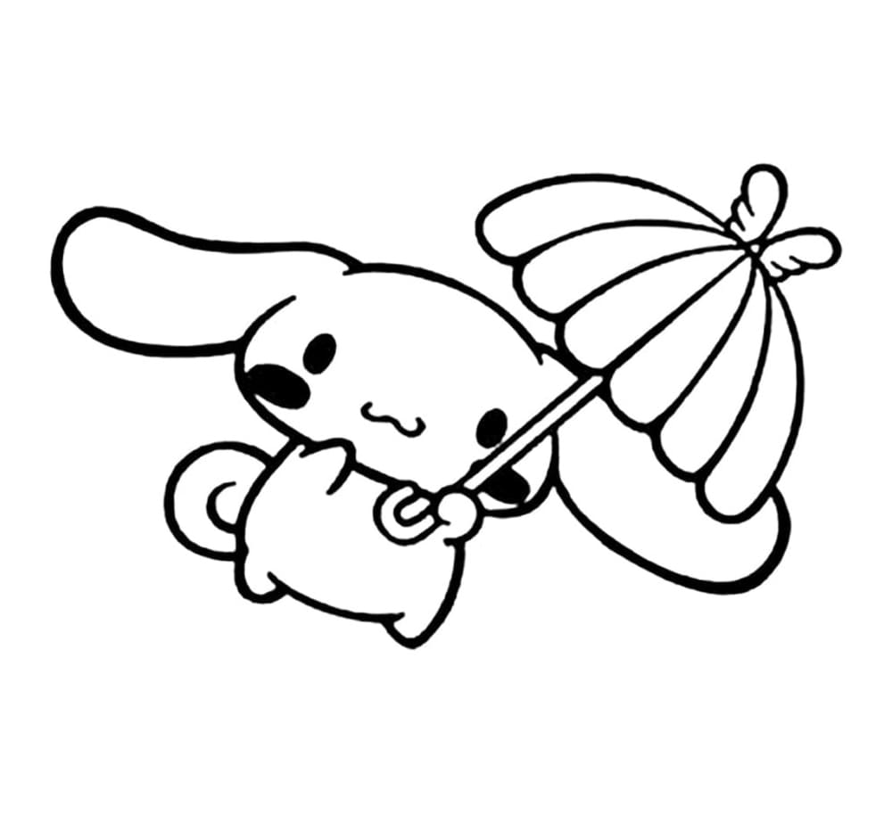 Tô màu Cinnamoroll Cầm Chiếc Ô