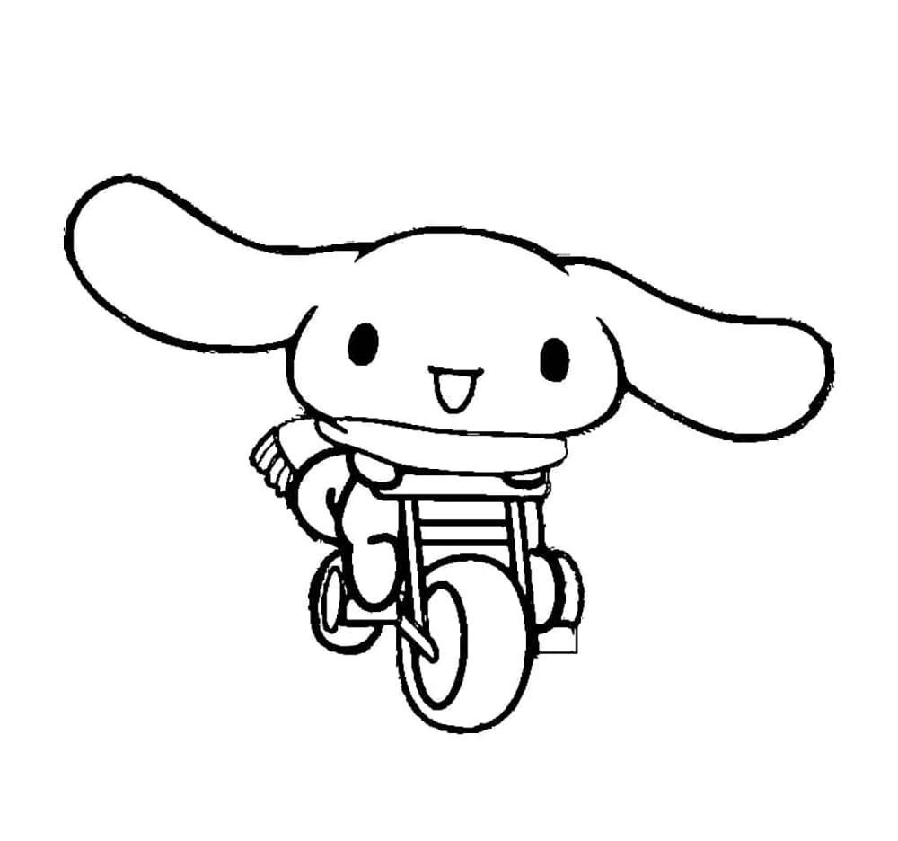 Tô màu Cinnamoroll Đi Xe Đạp