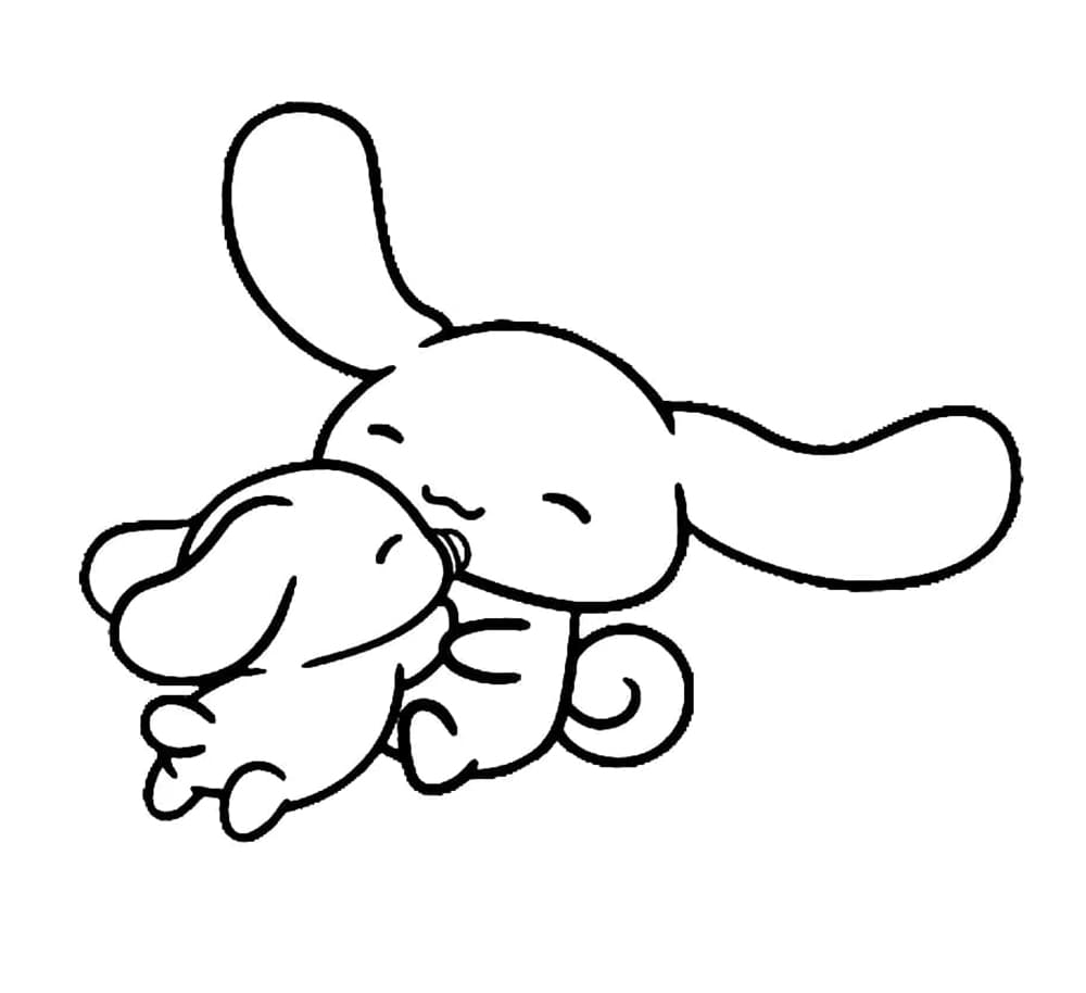 Tô màu Cinnamoroll Ôm Em Bé