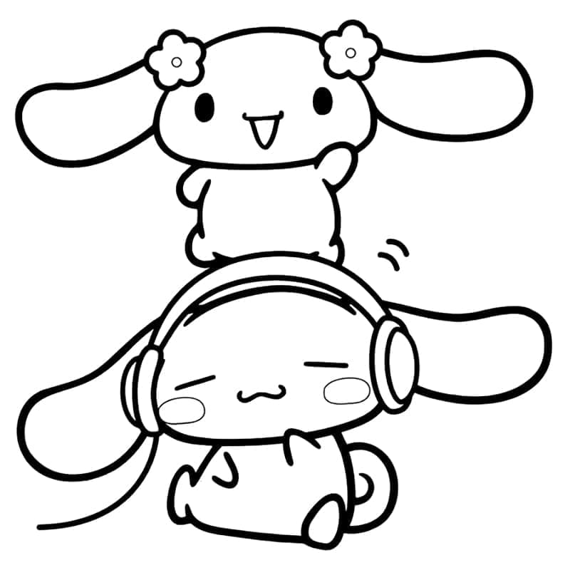 Tô màu Cinnamoroll Thân Thiện
