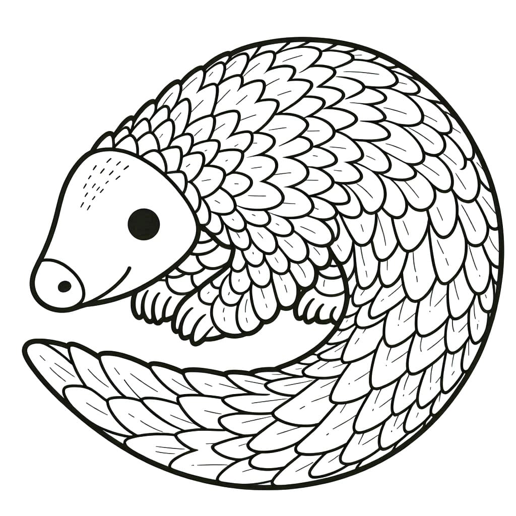 Tô màu Con Tê Tê Đáng Yêu