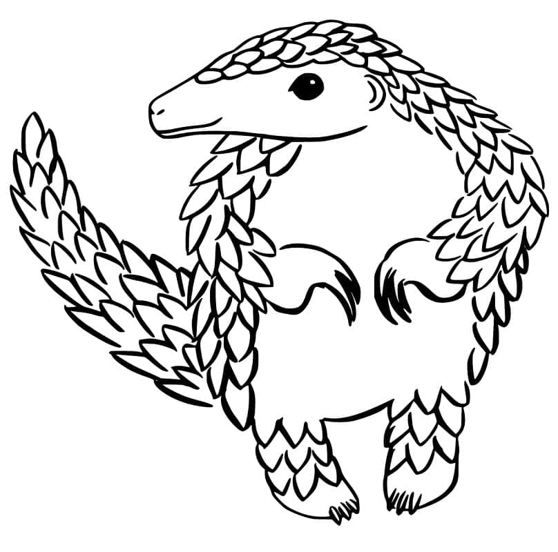 Tô màu Con Tê Tê Mỉm Cười