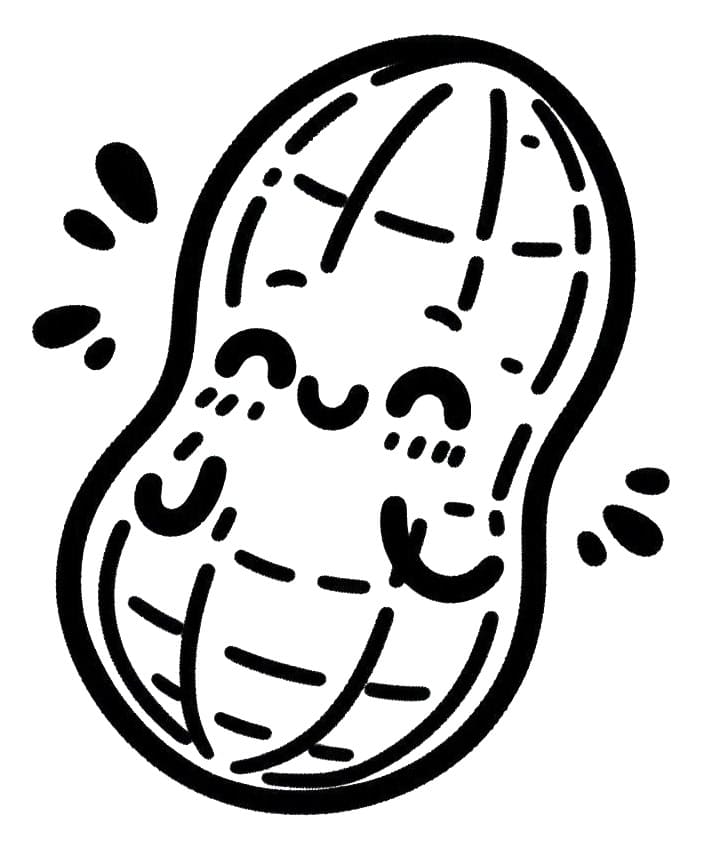 Tô màu Củ Lạc Mỉm Cười