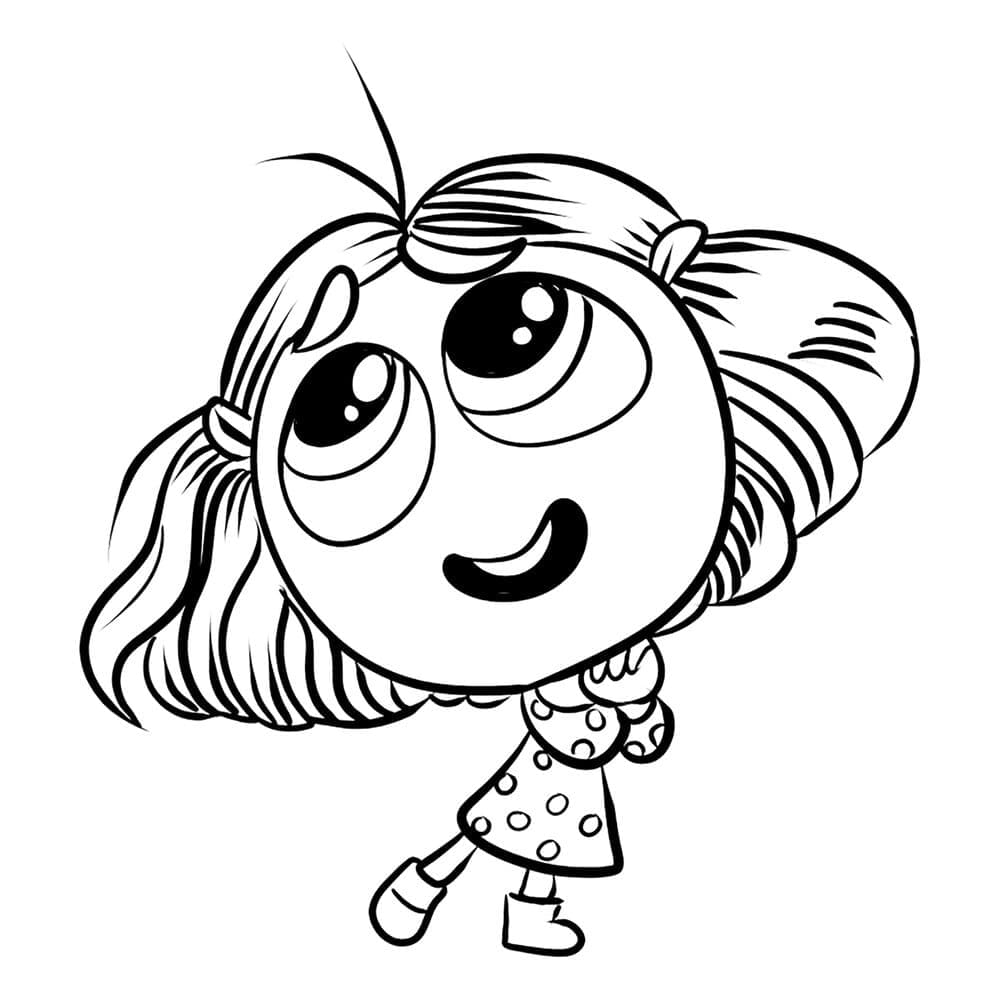 Tô màu Envy Đáng Yêu Trong Inside Out 2