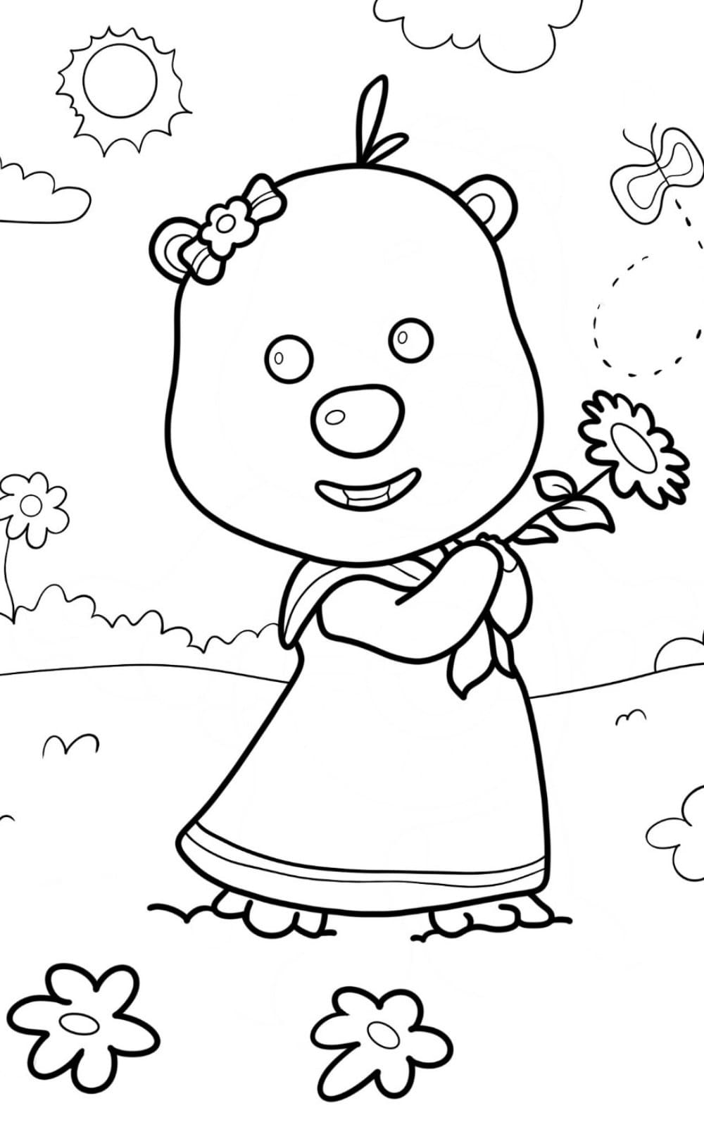 Tô màu Hải Ly Loopy Dễ Thương