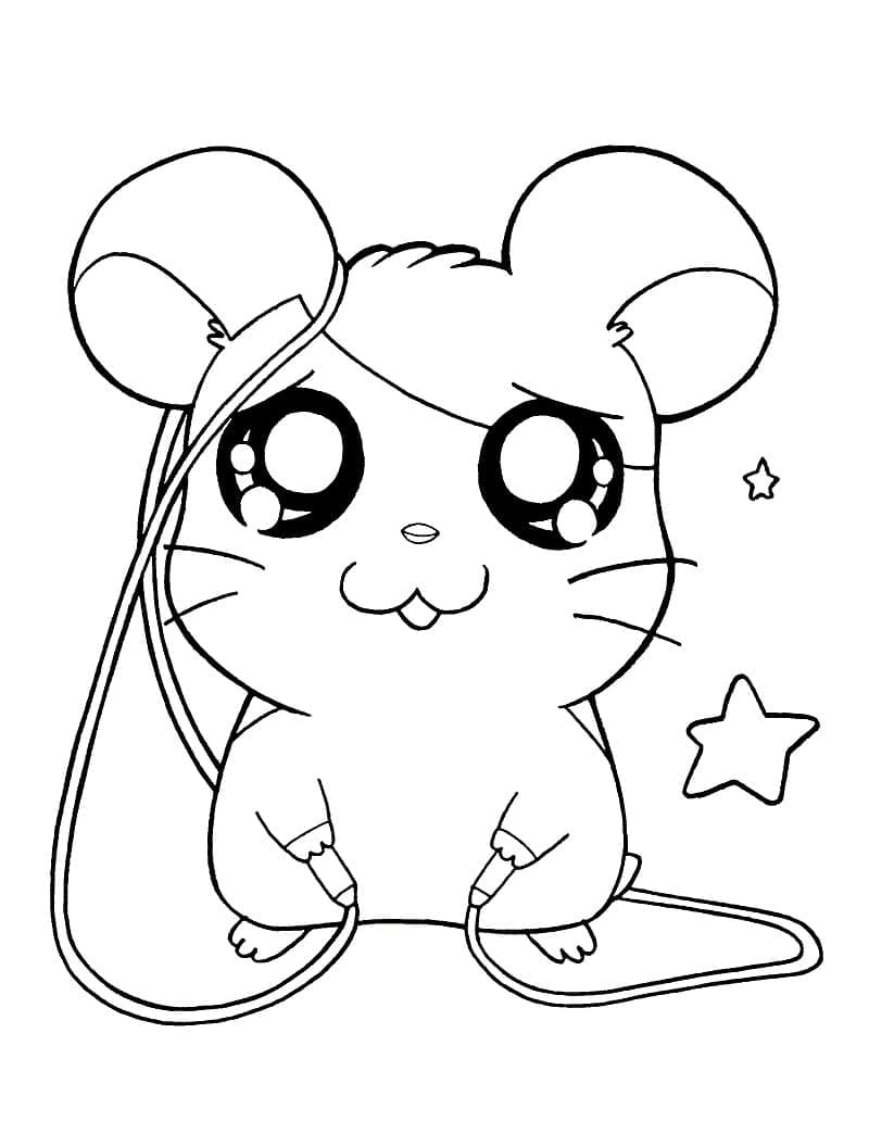 Tô màu Hamtaro Xinh Xắn