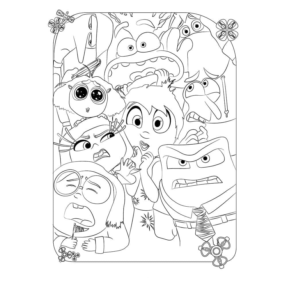 Tô màu Hoạt Hình Inside Out 2