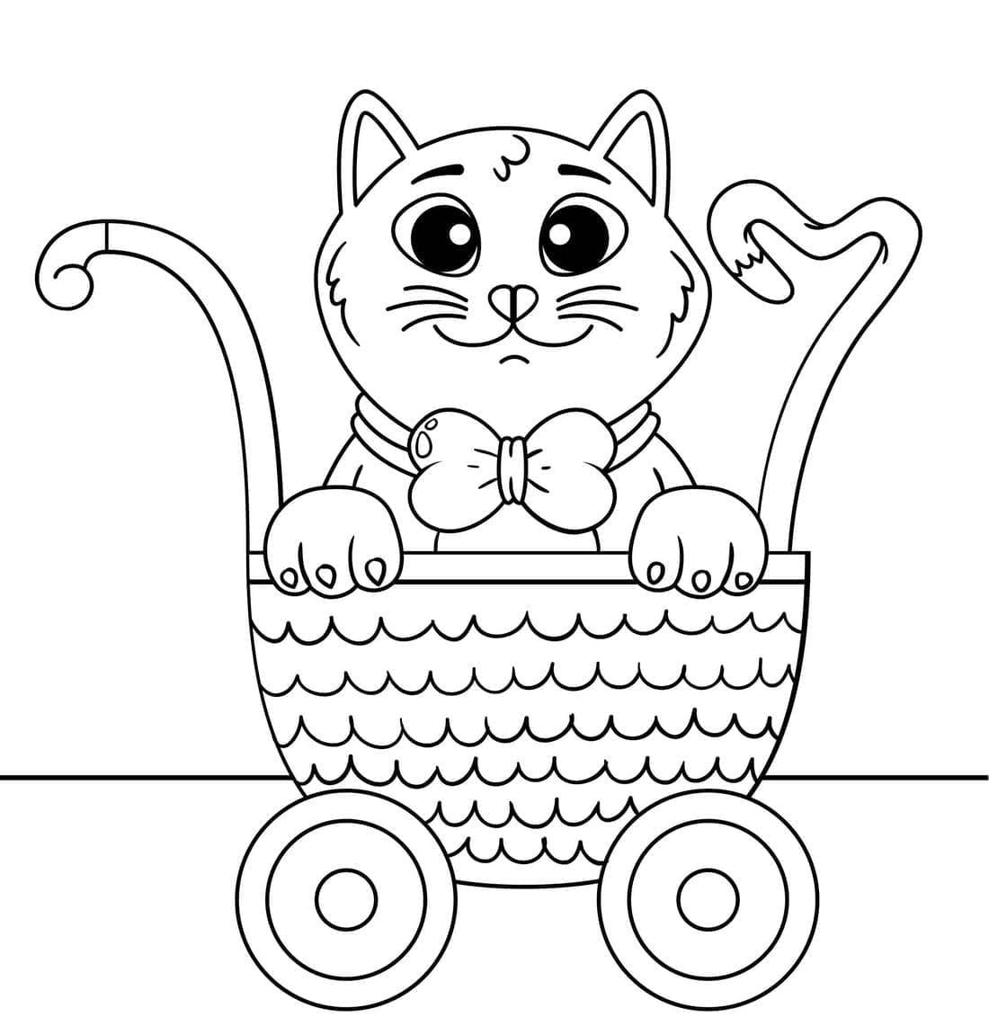 Tô màu Mèo Con Mỉm Cười