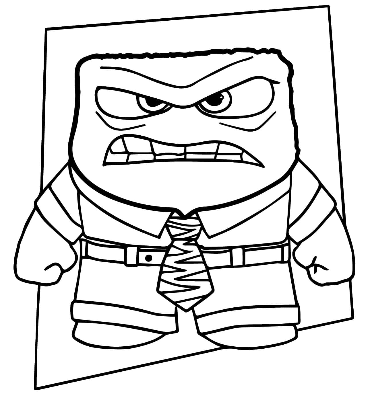 Tô màu Nhân Vật Anger Trong Inside Out 2