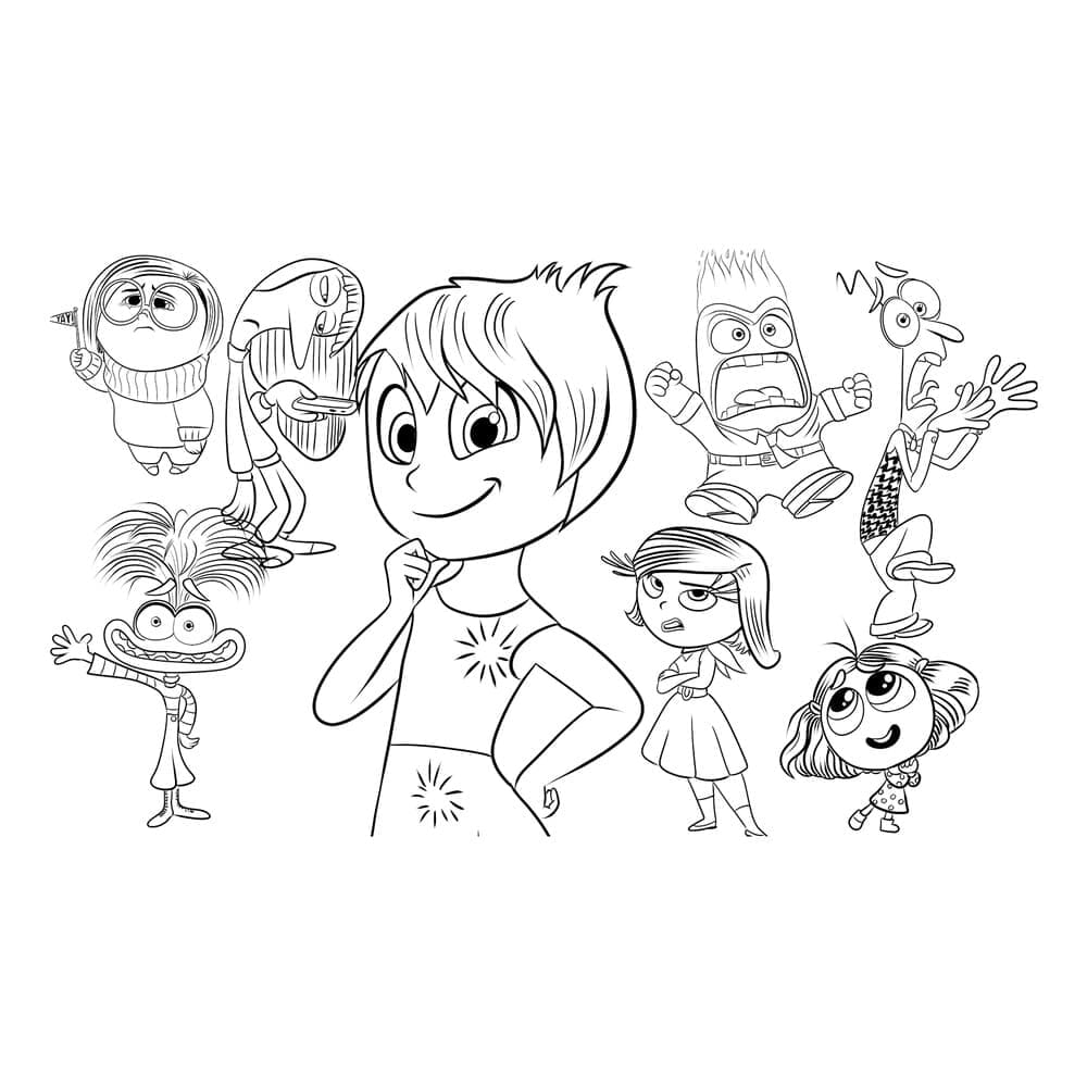 Tô màu Những Mảnh Ghép Cảm Xúc Inside Out 2