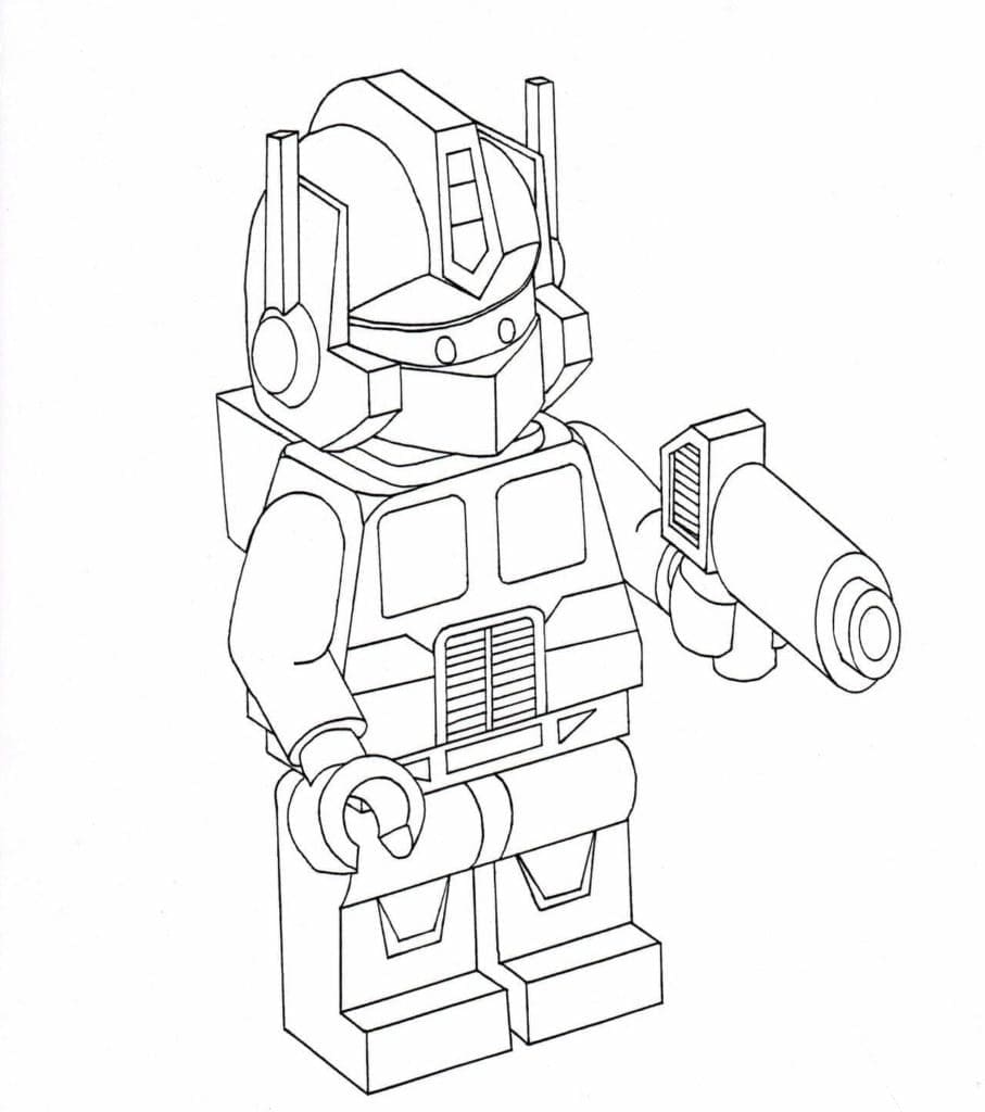Tô màu Optimus Prime Lego