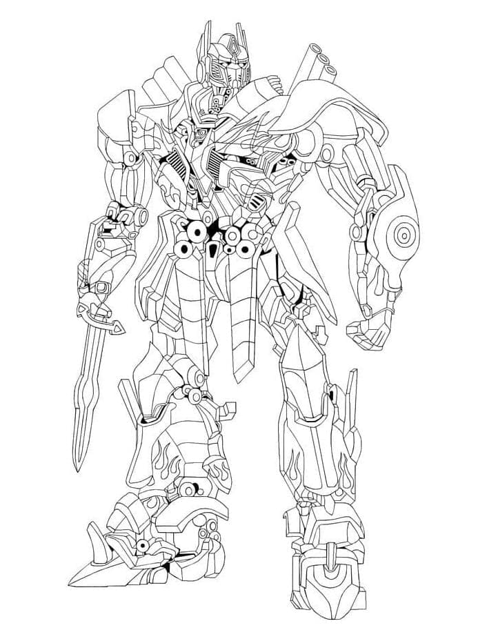 Tô màu Optimus Prime Ngầu