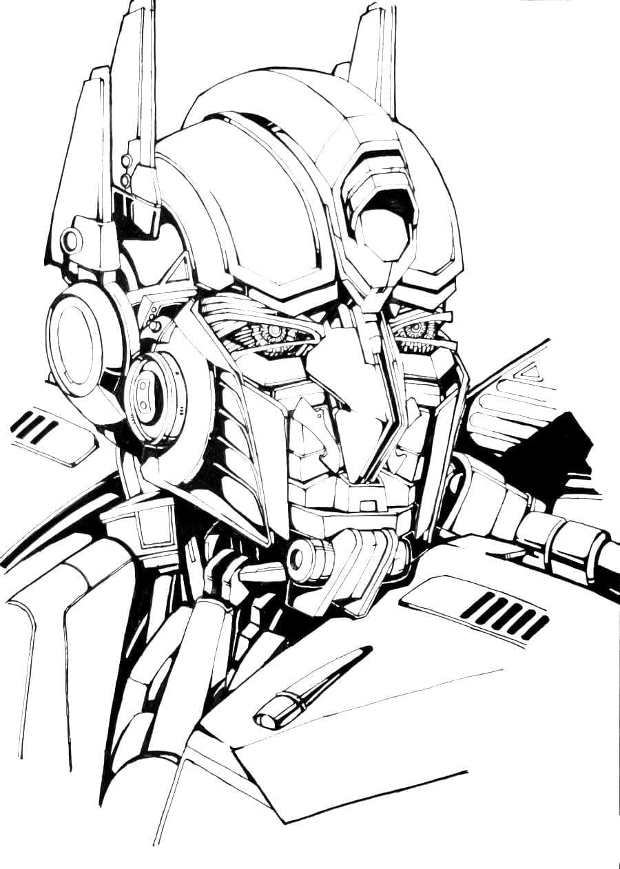 Tô màu Optimus Prime Trong Phim