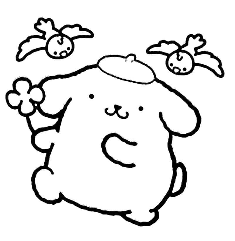 Tô màu Pompompurin Dễ Thương
