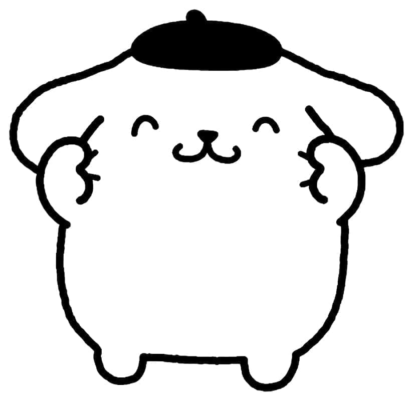 Tô màu Pompompurin Vui Vẻ