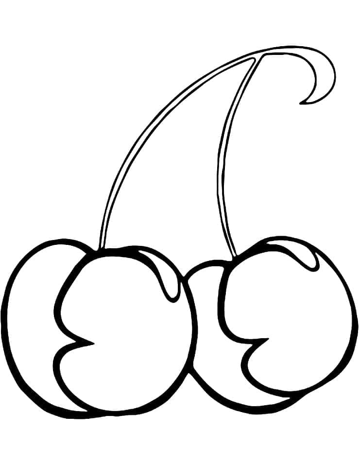 Tô màu Quả Cherry Ngon