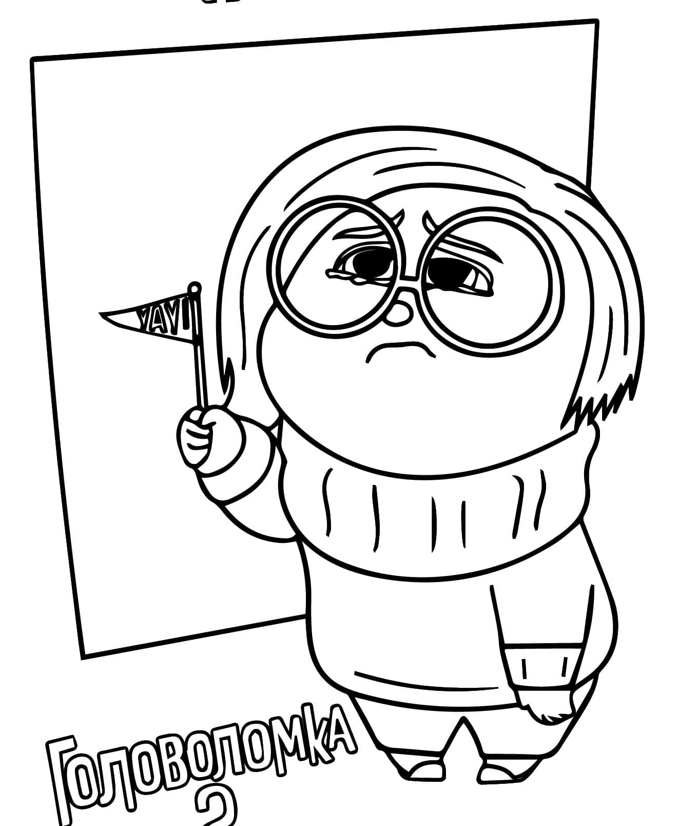 Tô màu Sadness Trong Inside Out 2