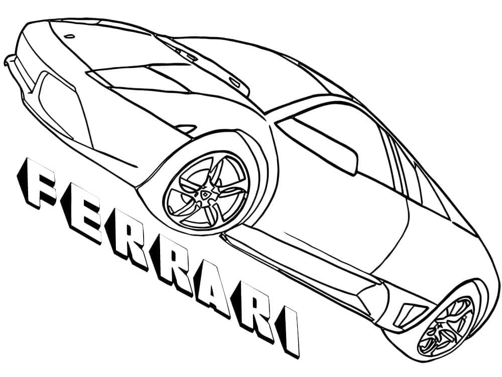 Tô màu Xe Ferrari Thể Thao
