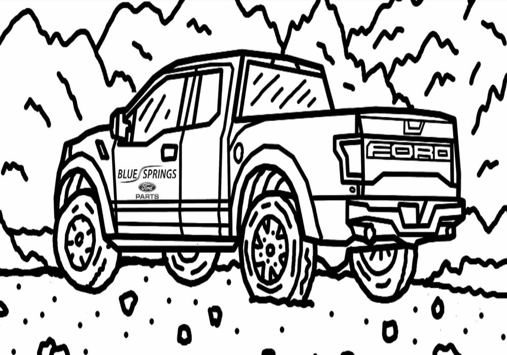 Tô màu Xe Ford Đẹp