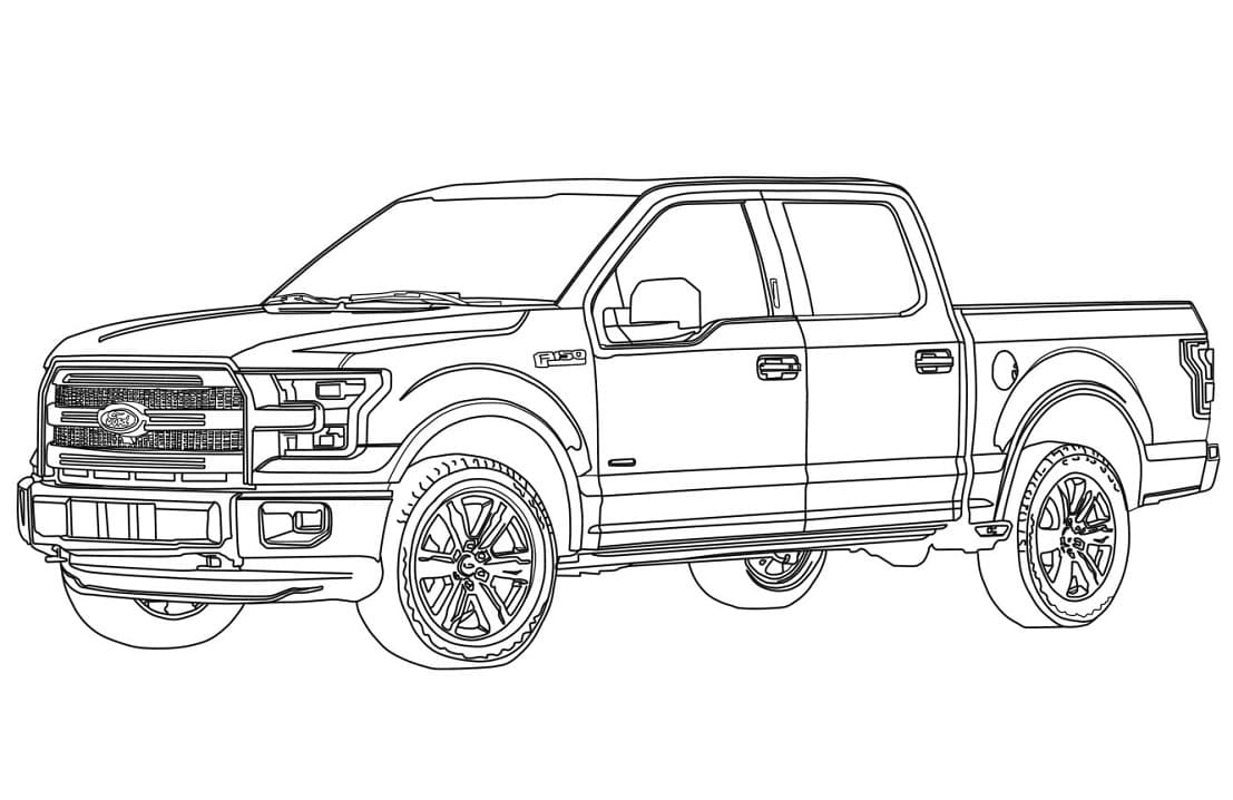 Tô màu Xe Ô Tô Bán Tải Ford