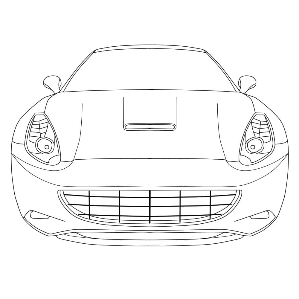 Tô màu Xe Ô Tô Ferrari Đẹp