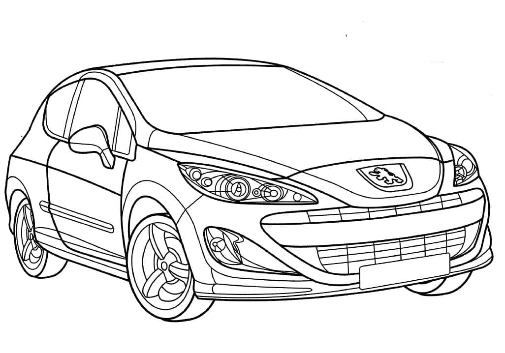Tô màu Xe Peugeot 308 GT
