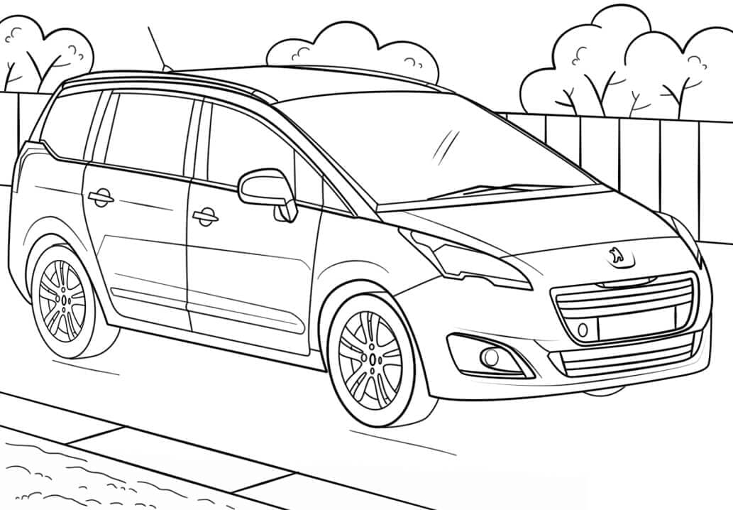 Tô màu Xe Peugeot 5008