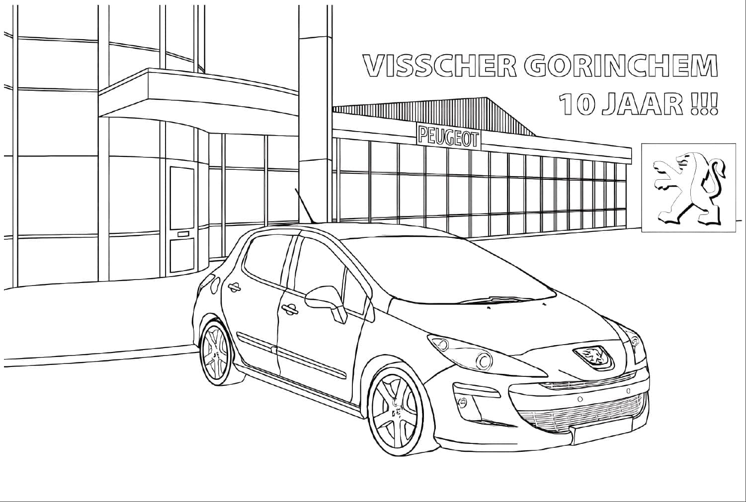 Tô màu Xe Peugeot Đẹp