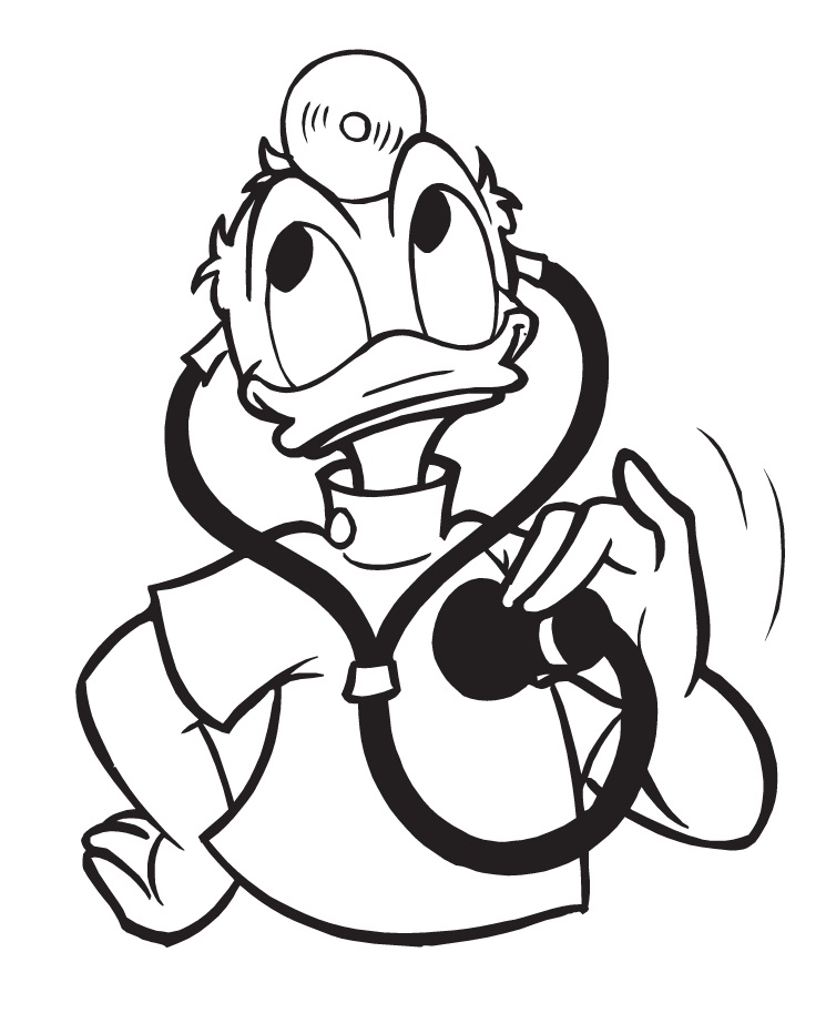 Tô màu bác sĩ donald