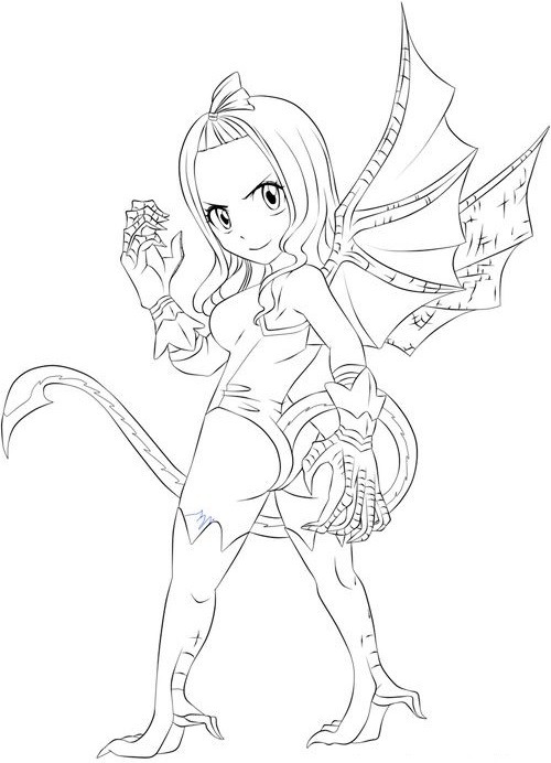 Tô màu chibi mirajane