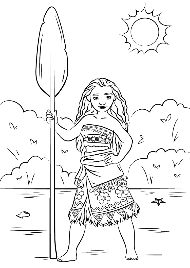 Tô màu công chúa moana