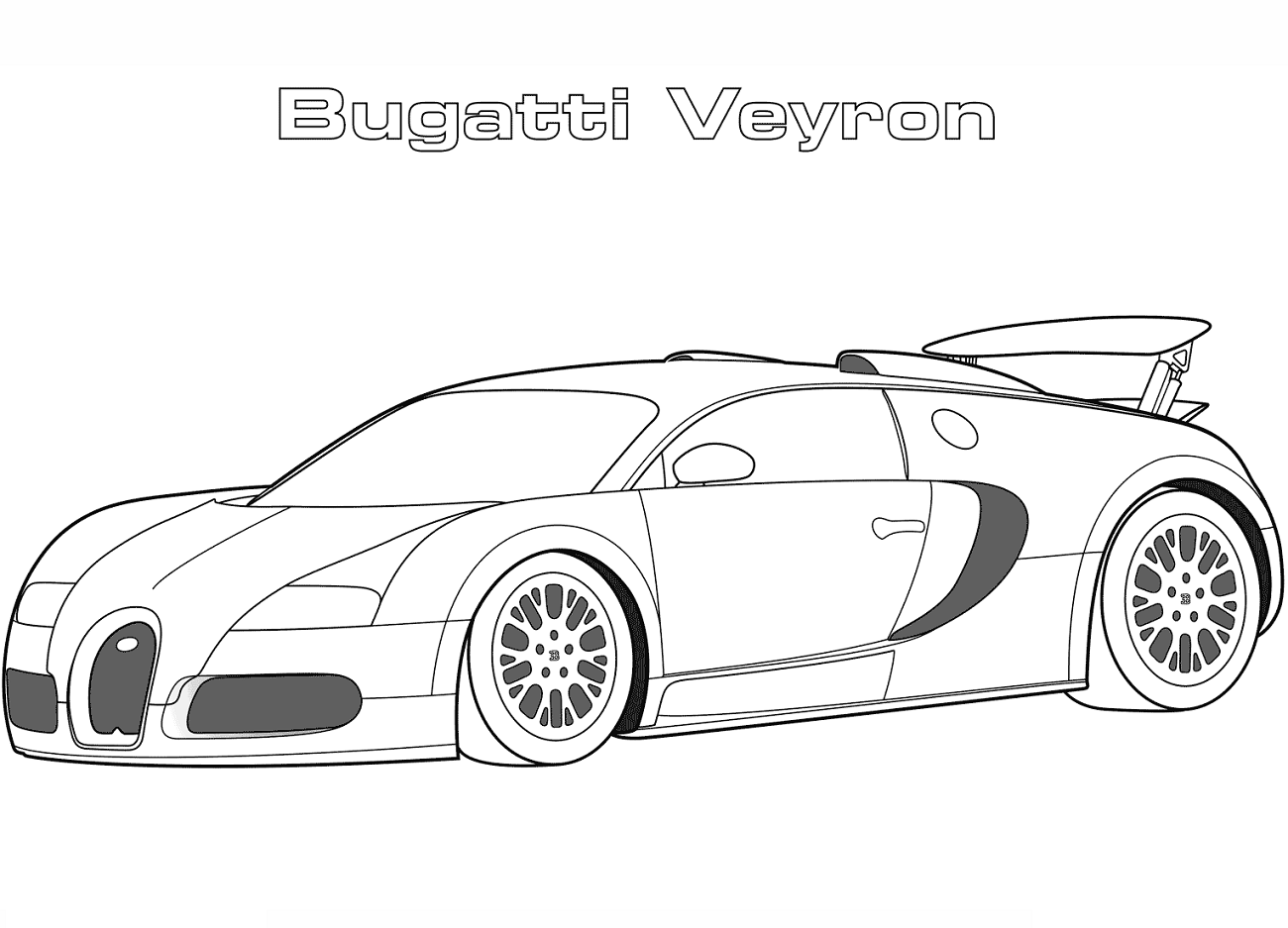 Tô màu siêu xe bugatti veyron