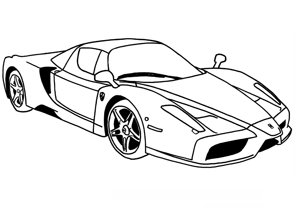 Tô màu siêu xe ferrari enzo