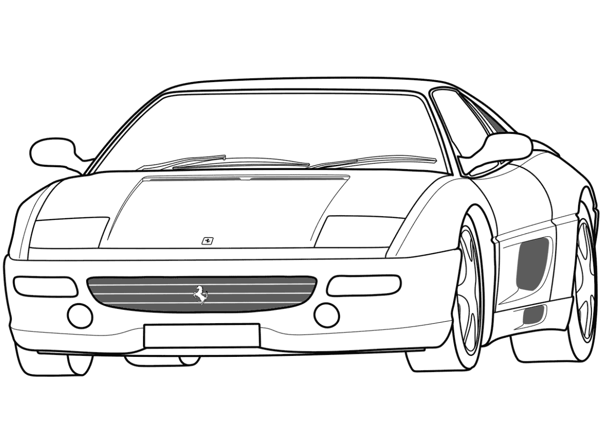 Tô màu siêu xe ferrari f355