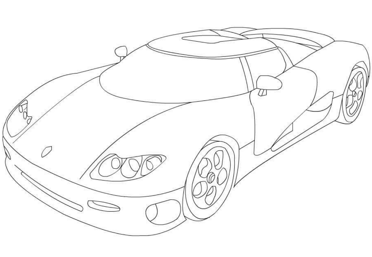 Tô màu siêu xe koenigsegg cs8s