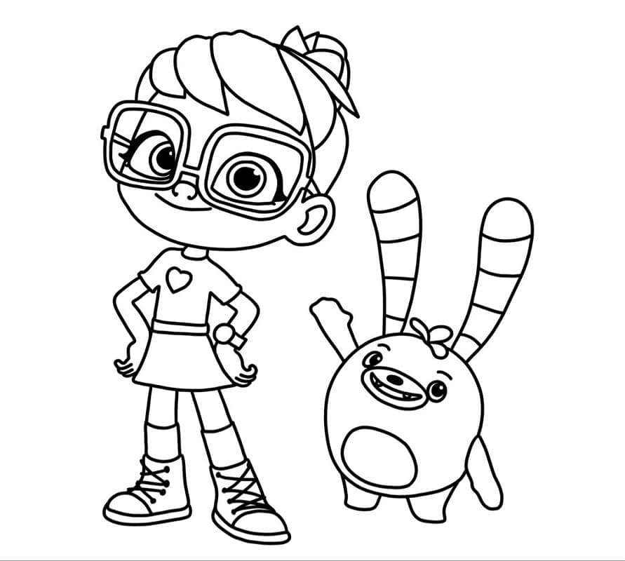 Tô màu Abby Hatcher và Bozzly