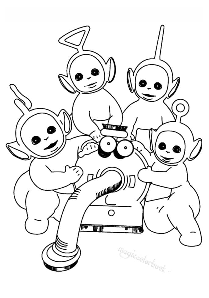Tô màu Các Nhân Vật Trong Teletubbies