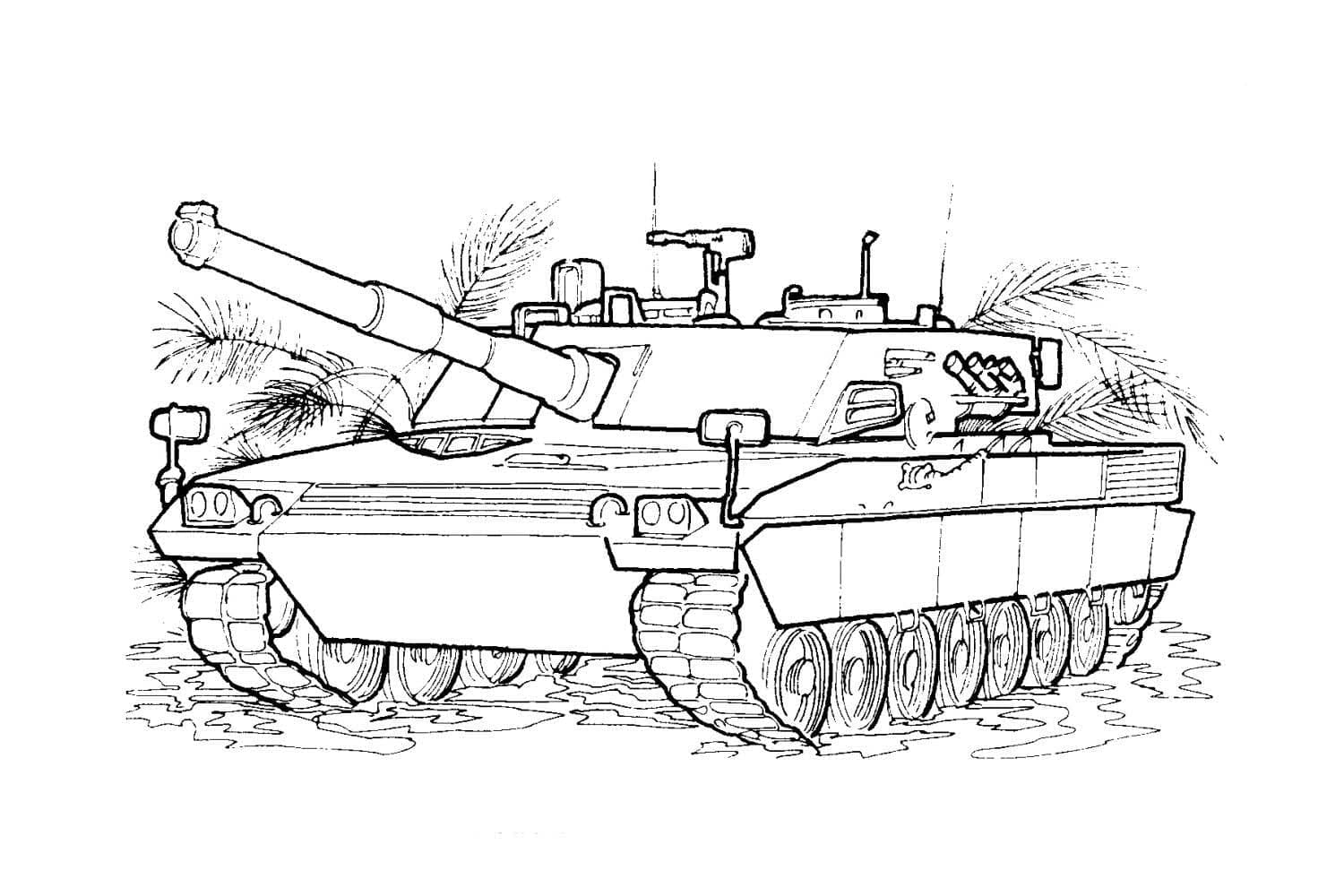 Tô màu Chiếc Xe Tăng