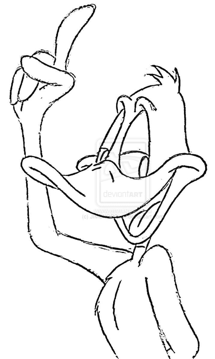 Tô màu Chú Vịt Daffy