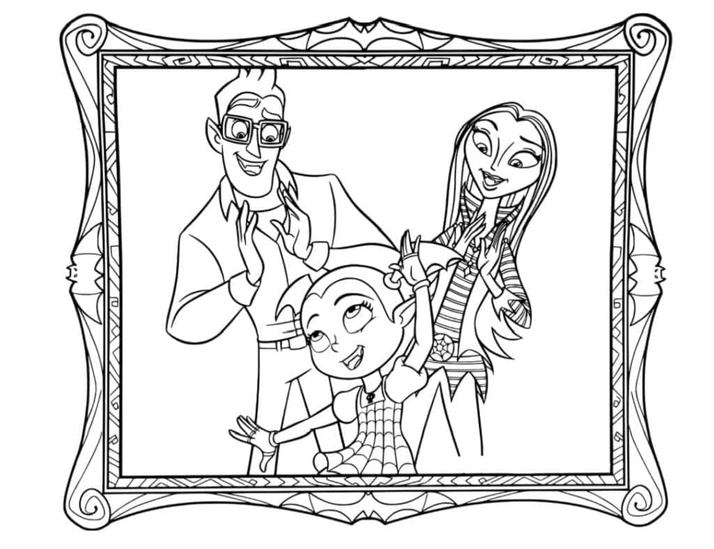Tô màu Gia Đình Vampirina