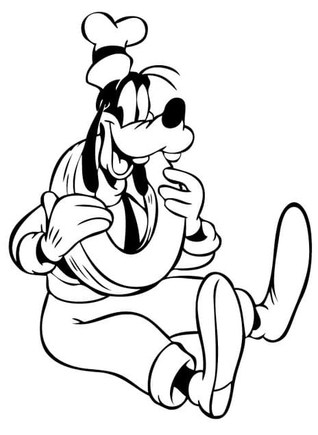 Tô màu Goofy Vui Tính