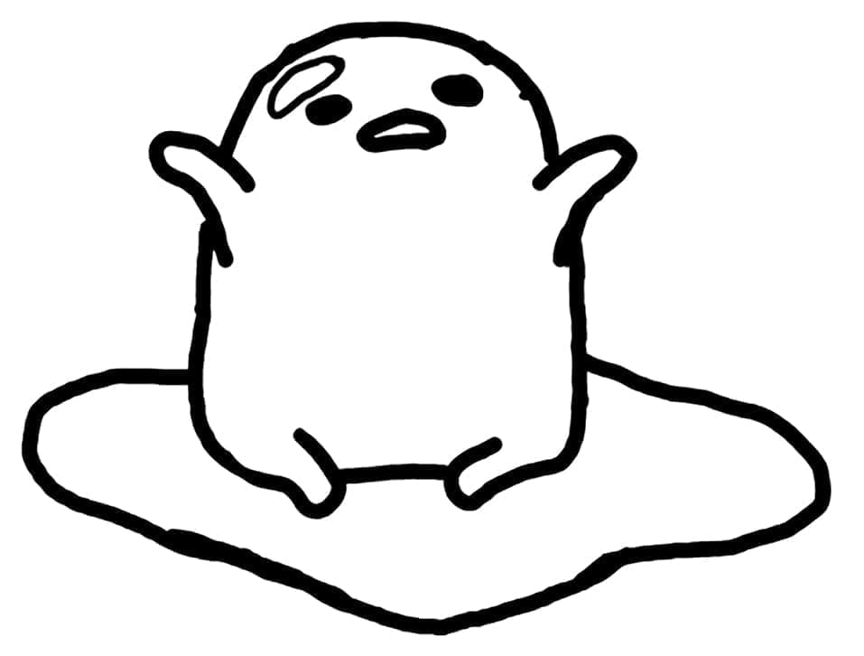 Tô màu Gudetama Cute