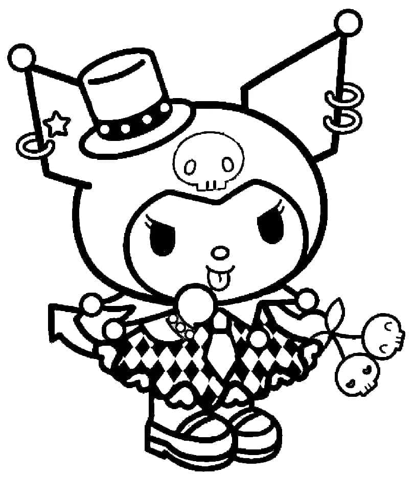 Tô màu Kuromi Cute Nhất