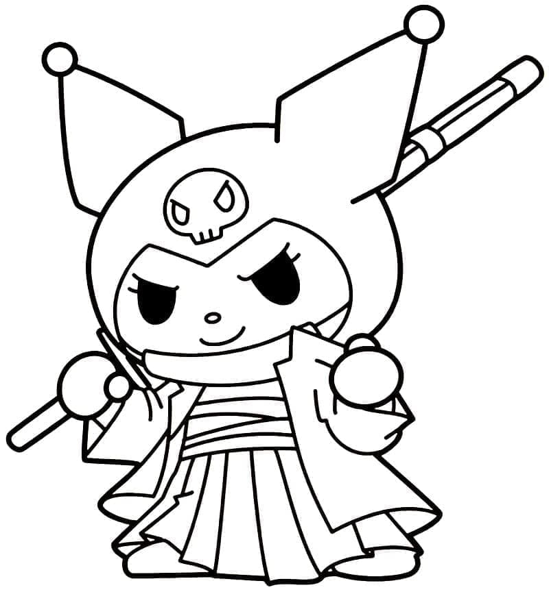 Tô màu Kuromi Ngầu